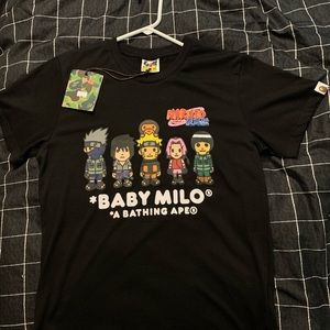 Naruto x bape t-shirt
